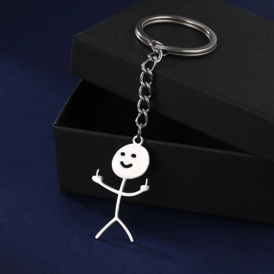 F-You Stick man Key Chain